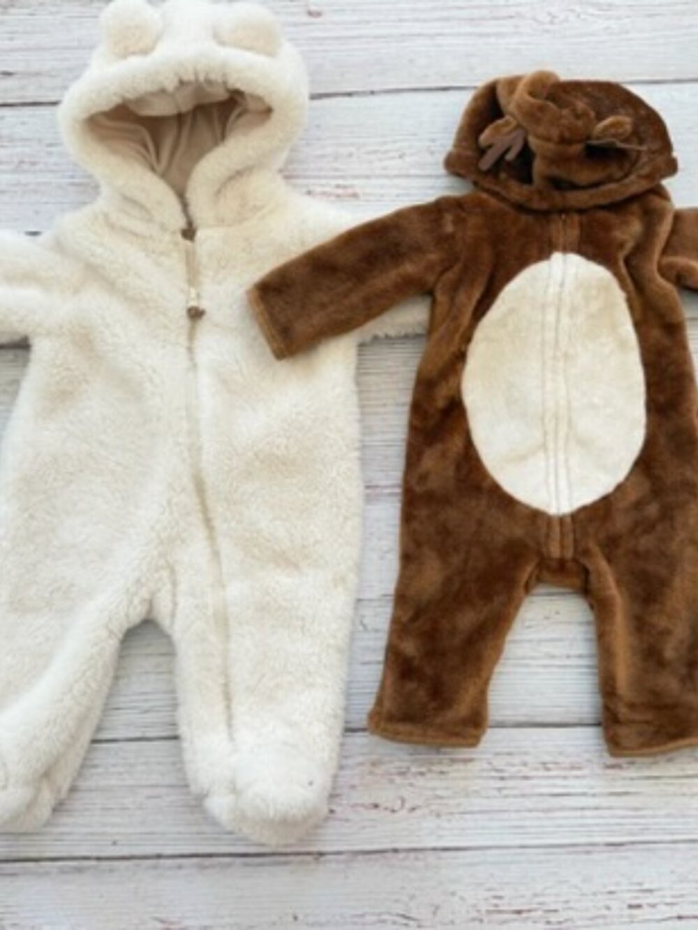 Carter’s Baby Plush Fleece Bear & Deer Hooded Bundle of 2 Size 3 Months